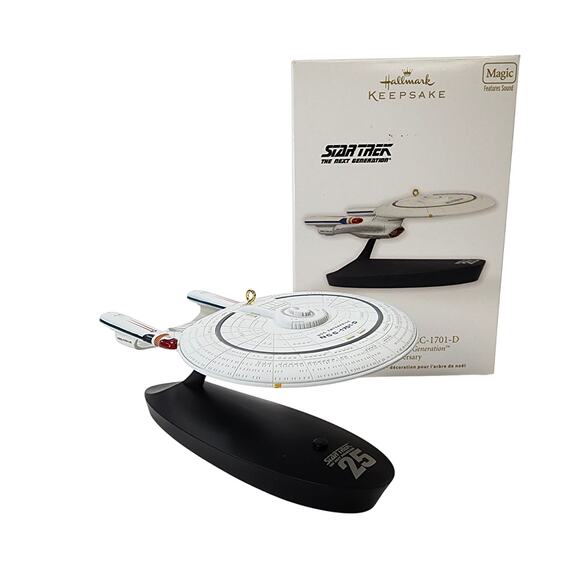Hallmark Star Trek USS Enterprise NCC-1701-D Ornament - Picture 1 of 6